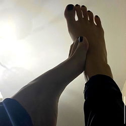 Mia, the Female Foot in Socks