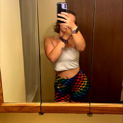 A Modern Bathroom Scene with a Model Posing