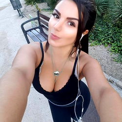 Fitness Enthusiast Capturing Moment on the Go