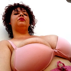 Vibrant Brazilian Model in Pink Bra and Lingerie