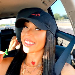 Onlyfans Model Panamanian Princess with Long Hair in Car