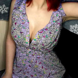 Italian Fashion Model Alisa Atinina in Floral Tank Top,