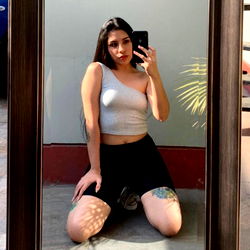 Keyla - Fashionable Model Posing for Selfie