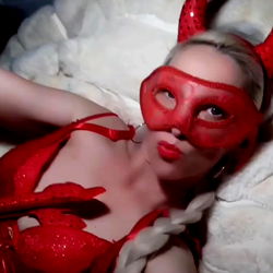 Antonia Anic, Split, Croatia: OnlyFans Model in a Seductive Red Devil Costume