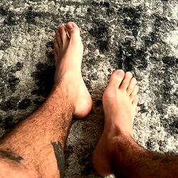 Onlyfans Model Photo with Bare Feet and Tattoo