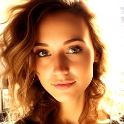 Alice, a young woman with long hair and makeup