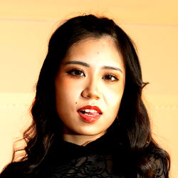 Model in Stylized Pose with Makeup