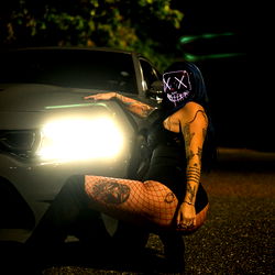 Model's Nighttime Adventure