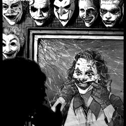 Joker Character Art in Comic Book Style
