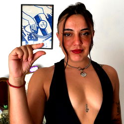 Person with Short Hair and Red Tattoo