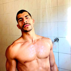 OnlyFans Model Axxel Showcasing His Physique in the Shower