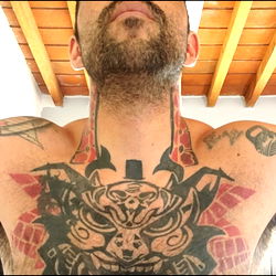 Bikini Model Tattooed Neck