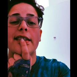 Stylish Tattooed Model in a Rare Sighting