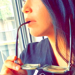 Ariel, a young woman enjoying a moment of relaxation