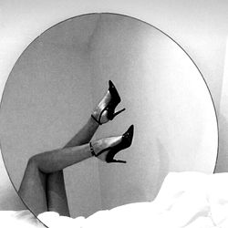 Reflective Glamour: Alexandrine's Elegant Heels