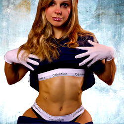 Sultry Nurse Model Aria in Lingerie