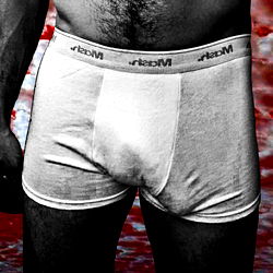 Onlyfans Model Painter X in White Briefs