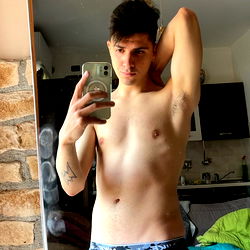 Alessandro Fitness Model Showcasing Abs