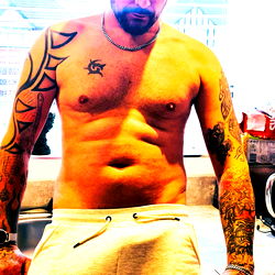 OnlyFans Model Tyler: Shirtless, Showing Off Tattoos