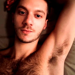 Adult Model Valerio Posing in Bedroom