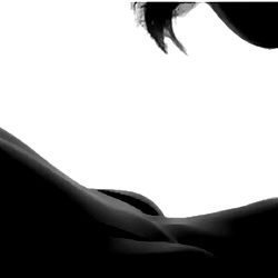 Emotional Portrait of a Person in Silhouette