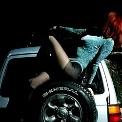 Aliska, the OnlyFans Model Posing in a Parked Car