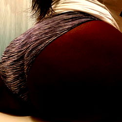 OnlyFans Juicy.Booty.<3: Seductive Model in a Purple Cami