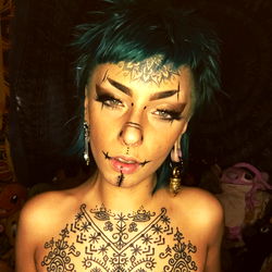 Tattooed Model Amanita Muscaria