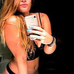 Candid Moment in Bathing Suit