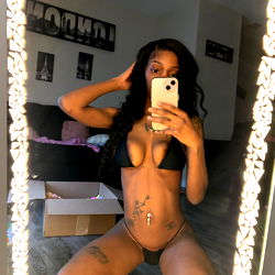 Sexy Model Posing in Mirror