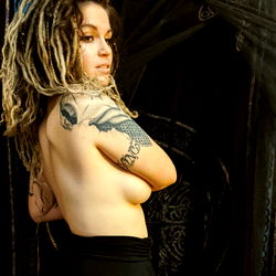 Jasmine, OnlyFans Model in a Tattooed Bikini