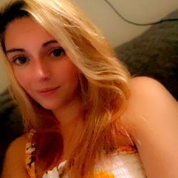 Blonde beauty from Alabama posing for the camera