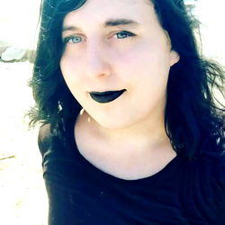 Photogenic Gothic Lady Posing for the Camera