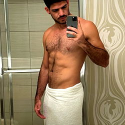 Jose, OnlyFans Model, Shirtless in Bathrobe