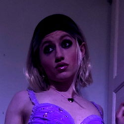 OnlyFans Model BarbieLoki in a Purple Dress and Headband