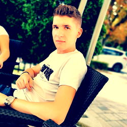 Tiu Iulian Ionut, Model with Short Hair and Casual Clothing