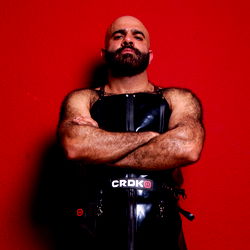 A Professional Wrestler Poses for a Photo