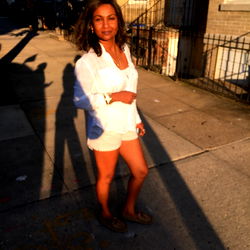 Alicia Gribbin posing on a sunny day in New York