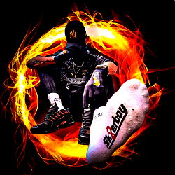 Model Photo with Nike Sneaker Advertisement