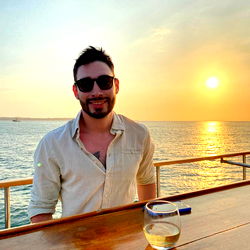 Adamsaints2020 in a serene beach setting