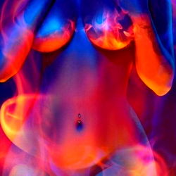 Onlyfans Model in Colorful Surroundings