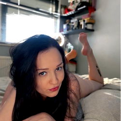 Trendy Teen Girl in a Bedroom