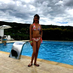 Angela Gonzalez at the Pool