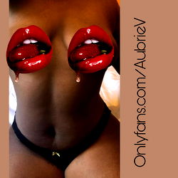 Aubrie V Love's Unique Lip Art Photoshoot