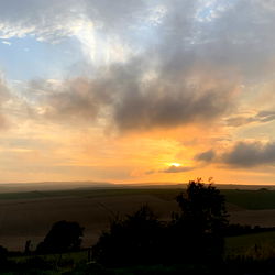 Scenic Sunset with Rugby Themed Model