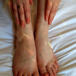 Pedicure on Instagram model Alice Roux