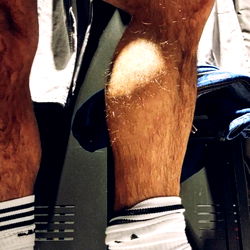 Walter Calf, Sports Model with Tattoos and Socks