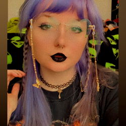 Vibrant Emo Style with Colorful Hair and Eye Makeup