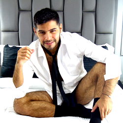 Adil on OnlyFans, Sitting Bedroom, Shirt and Tie