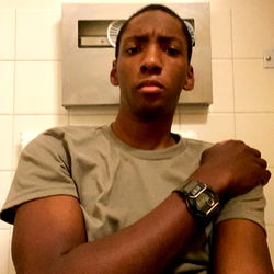 GuyInc in Military-style T-shirt